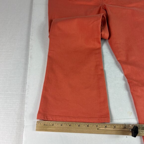 Not Your Daughters Jeans Women's 34x26* Billie Mini Boot Cut Orange Denim Tag 10 - Picture 10 of 16